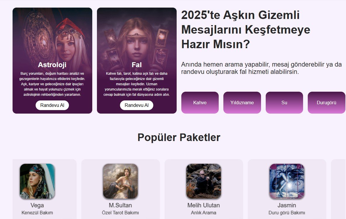 Fal Baktırmak - Kalpbahcem.com