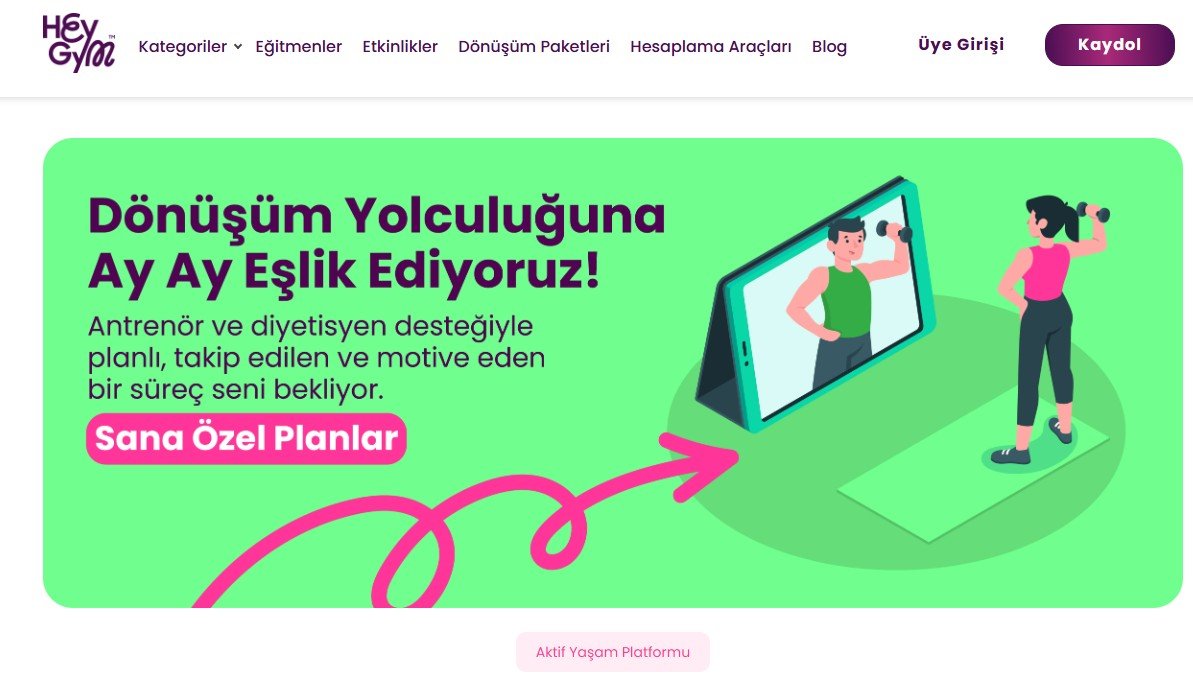 Evde Spor Programı ve Evde Spor Yapmak - Heygym.com